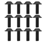 WRITWAA 30pcs Black Motorbike Windscreen Bolts Motorcycle Fairing Screws for Windscreen and License Plate Mounting Wind Resistant Fasteners Compatible with Various Models