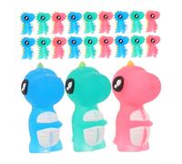 WRITWAA 30pcs Cute Animal Silicone Pencil Tip Protectors Soft Cartoon Pencil Caps for Artists School Supplies Reliable Fit with Adorable Dinosaur Design