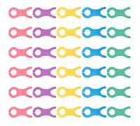 WRITWAA 30pcs DIY Yarn Bobbin Thread Winder for Sewing and Crochet Plastic Bobbin Spool with Convenient Yarn Use Assorted Colour