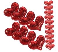 WRITWAA 30pcs Heart Shaped Hair Clips Decorative Sequin Heart Barrettes for Women Side Clips for Hair Stylish Accessories for Various Occasions for Daily Styling