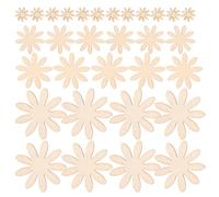 WRITWAA 350pcs Unfinished Wood Flower to Paint Wooden Slice Floral Pattern Cutouts Pieces Mini Plant Shapes Decoration Blocks for Kids Craft DIY Centerpieces Craft Supplies