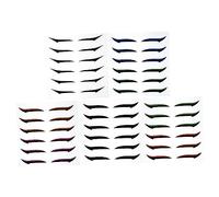 WRITWAA 36 Pairs Glitter Eyeliner Stickers Double Eyelid Tape Reusable Eye Makeup Strips for Natural Enlarged Eyes and Ethnicities