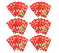 WRITWAA 36pcs Chinese New Year Red Envelopes Hongbao with Strong Durability and Traditional Chinese Symbolism Paper Material for Holiday Celebrations and Spring Festival Cash Gifts