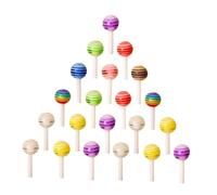 WRITWAA 3d Lollipop Nail Charm Set 100pcs Mixed Colors Nail Art Decoration Diy Manicure Accessories for Women Girls