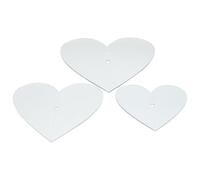 WRITWAA 3pcs Acrylic Patchwork Rulers Quilting Ruler for Fabric Heart Shape Lightweight Professional Stitching for Painting and Craft Projects