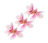 WRITWAA 3pcs Bohemia Flower Hair Clips Lightweight Faux Cymbidium Orchid Hairpins for Spring Outings Beach Vacations Versatile Styling Accessories for Women