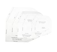 WRITWAA 3pcs Bowl Cozy Acrylic Templates Quilting Rulers Patchwork Tool for Thermal Insulation Mats DIY Sewing Supplies with Smooth Edges Flexible Design