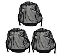 WRITWAA 3pcs Breathable Lace Wig Caps Elastic Mesh Wig Hats for Comfortable Hair Care for Making and Stage Lightweight and Design
