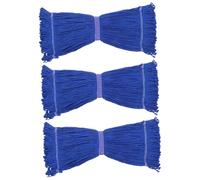 WRITWAA 3pcs Commercial Cotton String Mop Head Refills Heavy Duty Wet Mop Replacement for Home and Industrial Cleaning Quick Drying