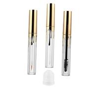 WRITWAA 3pcs Cosmetic Tubes Set with Lip Gloss Tube, Mascara Bottle, and Empty Eyeliner Bottle 4ml Refillable Containers with Brush for Travel and DIY Makeup