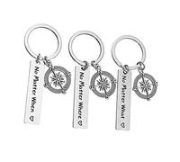 WRITWAA 3pcs Creative Adorable Lettering Keychain Fashion Bag Hanging Ornament for Friends Couples Unique Year Valentine Day Special Occasions