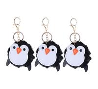 WRITWAA 3pcs Cute Penguin Keychain Bag Pendants Adorable Key Decor for Bags and Stylish Key Holder Family Friends Fashionable Accessory