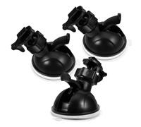 WRITWAA 3pcs Dash Cam Suction Mount Set with 1/4 Mini Ball Head and Single Buckle, Plastic Car Camera Mount for Secure Mounting and 360 Degree Rotation the Vehicle for Recording