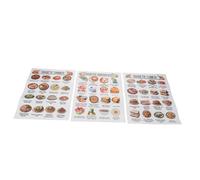 WRITWAA 3pcs Diabetic Food List Poster with Meal Planner for Diabetes and Prediabetes Healthy Low Diet Chart with Visual Grocery Guide Easy Daily Diabetes Food Chart for Kitchen Cooking