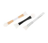 WRITWAA 3pcs Dual-end Mask Brush Tools Silicone Sweeping Brush for Face Mask for Diy Skincare Routine