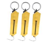 WRITWAA 3pcs Mechanical Hanging Scale Portable Luggage and Fishing Hook Scale Handheld Travel Weight Tool for Produce Household Outdoors