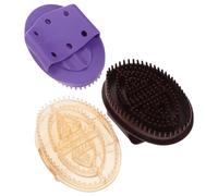 WRITWAA 3Pcs Meridian Acupoint Massage Brush Set with Silicone Body Accessories, Handheld Pressure Point and Scalp Massager for Full Body Relaxation and Home Spa Use