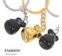 WRITWAA 3pcs Metal Mouse Keychain Set, Cartoon Rat Key Ring Pendant Accessories for Bags, Creative Keychain Decor Gift for Friends and Family, Random Color