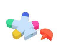 WRITWAA 3pcs Multi-color Plastic Reading Highlighters with Precise Line Marking and Versatile Usage, Cute Human Shaped Fluorescent Markers for Marking Documents and Home Use