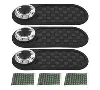 WRITWAA 3pcs Multifunctional Car Dashboard Phone Holder with Anti-Slip Mat, Universal Sunglasses and Keys Organizer, Temporary Parking Number Pad for Vehicle Storage