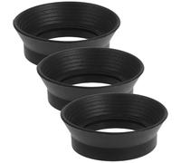 WRITWAA 3pcs Replacement Rubber Eyecups for Binoculars and Telescopes, Portable Dust Protection Eyepiece Covers, Suitable for Lab and Astronomy Use, Black Rubber Material