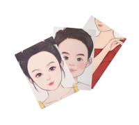 WRITWAA 3pcs Reusable Face Painting Practice Board Realistic Human Face Shape Makeup Exercise Templates for Artists and Beginners Washable Stencils for Festival and Party
