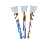 WRITWAA 3pcs Silicone Mask Brush for Women Makeup Applicator Brush Acrylic Handle Professional Beauty Tool Makeup Cosmetic