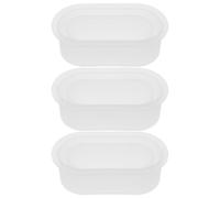 WRITWAA 3pcs Silicone Planter Mold: Oval Silicone Flower Pot Mold for Resin Crafts - Succulent Planter Mould - Easy Release DIY Art Craft Supply for Home Decor