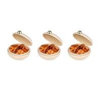 WRITWAA 3pcs Small Pill Organizer Box Portable Sealed Pill Container for Vitamins Medications Aesthetic Design for Travel Daily Use Cute Sturdy Lightweight and Moisture
