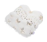 WRITWAA 3Pcs Soft Plush Eye Masks for Lightproof Eye Covers Comfortable Eye Protectors with Elastic Band for and Better Sleep Butterfly Flower