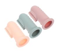 WRITWAA 3Pcs Soft Silicone Finger Toothbrush Gentle Oral Care for Boy Girl Durable Flexible Design for Early Hygiene Habits Easy to Clean Teeth Gums