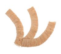 WRITWAA 3pcs Synthetic Thatch Grass Roof Tiles 6x30cm Artificial Straw Roof Decoration for DIY Miniature Architecture Models and Crafting Projects