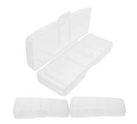 WRITWAA 3PCS Travel Case Transparent Safety Holder for Hair Shaving Tools Compact Storage Box Neat Organizer for Travel for Portable Storage and Quick Access