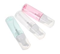 WRITWAA 3pcs Travel Foam Pump Bottle 2oz Plastic Refillable Mousse Dispenser with Anti-clogging Feature for Lash Shampoo and Skincare Mousse, for Travel and Gym Use