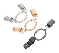 WRITWAA 3pcs Vintage Metal Sweater Clips Set - Silver, Gold, Gun Black Shawl Brooch Pins for Women’s Cardigan Collar and Scarf - Retro Clothing Accessories for Elegant Outerwear