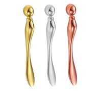 WRITWAA 3pcs Zinc Alloy Eye Roller Tool Applicator Wand Stick for Skincare Reduce Puffiness Massage Roller Stick Face Beauty Tools