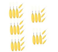 WRITWAA 3sets Banana Shaped Bottles Empty Lipstick Tube Containers Travel Friendly Lip Gloss Pendants for DIY Makeup and Liquid Transfer 6pcs*3