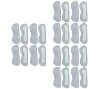 WRITWAA 3sets Wear Resistant Cow Leather Heel Pads Drop Cushion for High Heels Grey Abrasion Foot Cushions Inserts for Prevention 4pairs*3