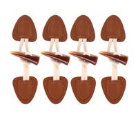 WRITWAA 4 Sets Resin Horn Buttons with Fake Leather Toggle Closures Down Jacket and Woolen Coat, Vintage Style Sewing Accessories for DIY Designs and Everyday Wear