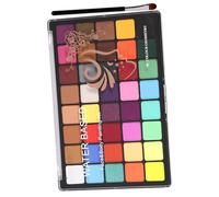 WRITWAA 40 Colors Water-soluble Face Paint Kit for Boys and Girls and Adults Non-toxic Body Paint Palette Brushes and Stencils for Halloween and Party Makeup