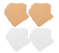 WRITWAA 400Pcs Brooch Pin Display Cards 7X7Cm Kraft Paper Jewelry Cards for Brooches and Lapel Pins Packaging and Selling Small Business Jewelry Holder