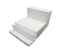 WRITWAA 400pcs Toilet Paper Bathroom Paper Thickened White Wood Pulp Natural Pulp Skin-friendly Tear-resistant for Shop and Restaurant