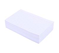 WRITWAA 400pcs White Lined Index Cards for Studying and Note Taking, 4x6 Inch Ruled Paper Cards with Tear Resistant Material, Neat and Clearly Structured Design for Study Guides and Office