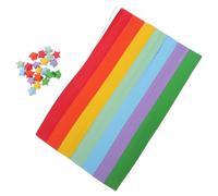 WRITWAA 4050pcs Gradient Star Origami Paper Translucent Origami Star Strips Glitter for Craft DIY for Handmade Decorative Arts Project