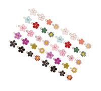 WRITWAA 40pcs Cherry Blossom and Daisy Pendants Alloy Flower Charms Lightweight for Jewelry Making Bracelet Necklace Earrings DIY Accessories Springtime Floral Design