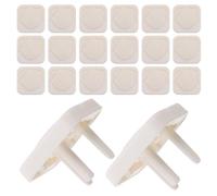 WRITWAA 40pcs Childproof Outlet Covers for Three-prong Electrical Outlets, Protective Abs Material, Easy Installation, for Home Proofing and Living Room Safety