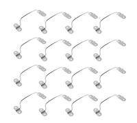 WRITWAA 40pcs Stainless Steel Heavy Duty Folding Toolbox Handles for Wood Chest Case, Industrial Metal Carrying Handles Surface Mounted Grip, Sturdy Box Hardware for Tool Cases