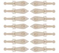 WRITWAA 40pcs Wooden Swords Unfinished Pirate Theme Craft Supplies DIY Art Activity for Halloween Cosplay Party Decorations Paintable Craft Kits