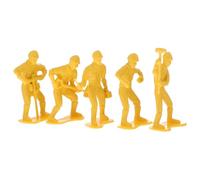 WRITWAA 45pcs Engineering Model Toy Set with 9pcs Realistic Construction Worker Figures for Kids Educational Playthings and Micro-landscape Decor