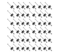 WRITWAA 48pcs Trampoline Screws Set, Galvanized Steel Fixing Replacement | Black Hardware for Trampoline Parts and Ladder, Anti Loosening Connection, Maintenance and Safety Enclosure Installation